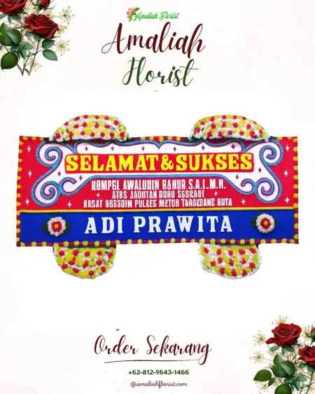 Papan Bunga Ucapan Selamat Babat Toman
